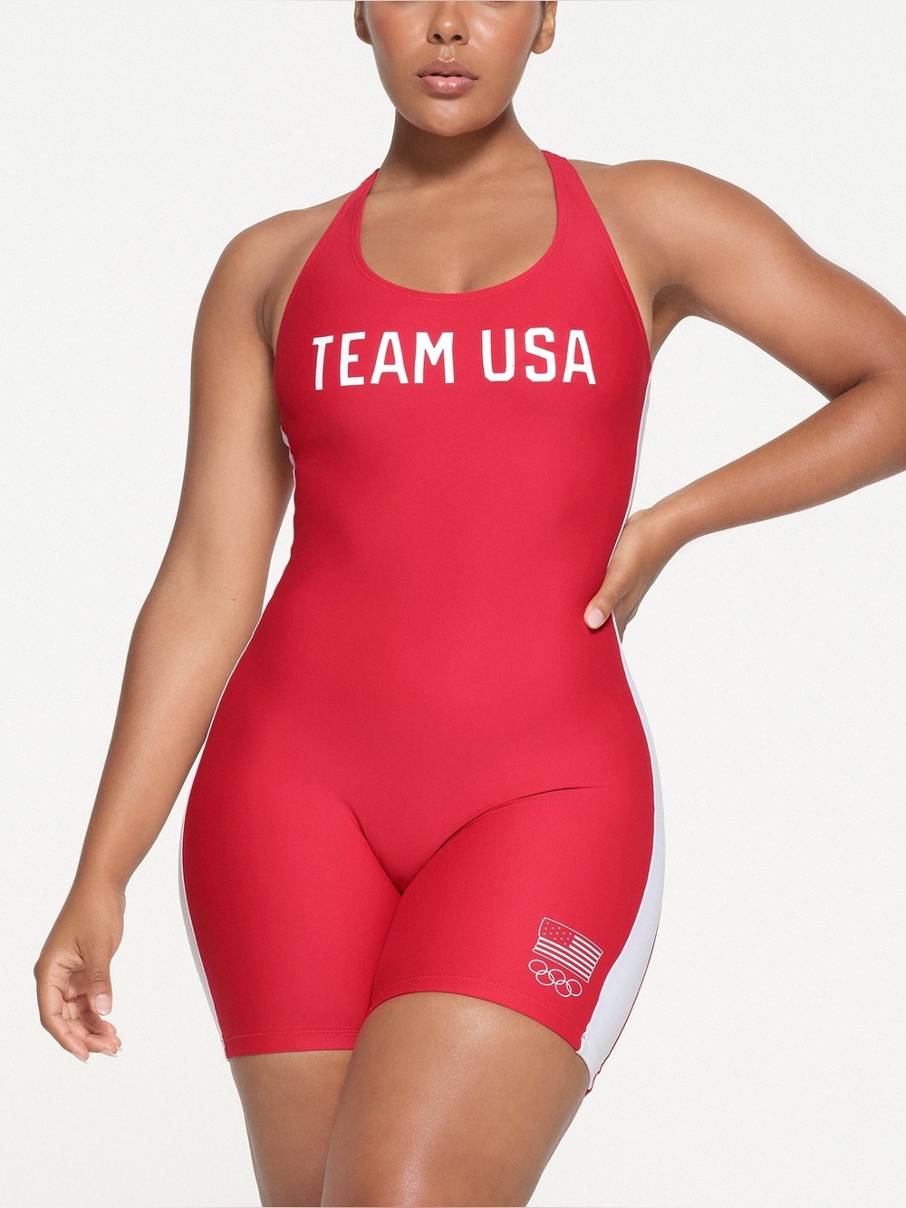 SKIMS Paralympic Cycle Suit - Red size 2X NWT